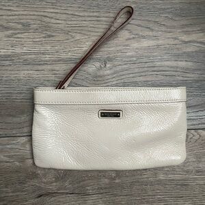 Cream Kate spade Wristlet